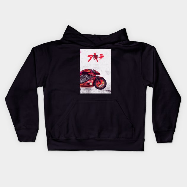 Akira Bike Tokyo Kids Hoodie by justblackdesign